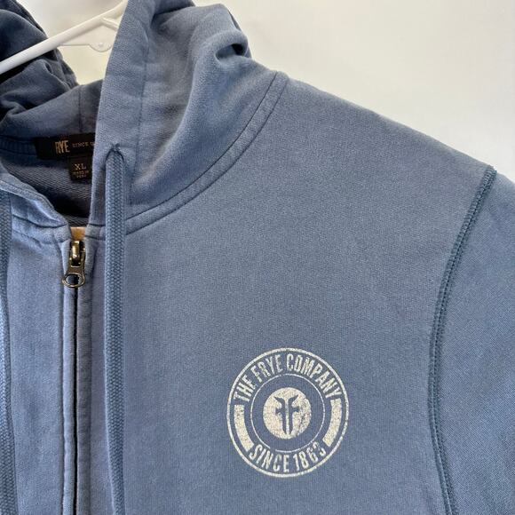FRYE Full Zip Hoodie Bering Sea Cotton Graphic Logo Size XL Casual Streetwear - Picture 4 of 15